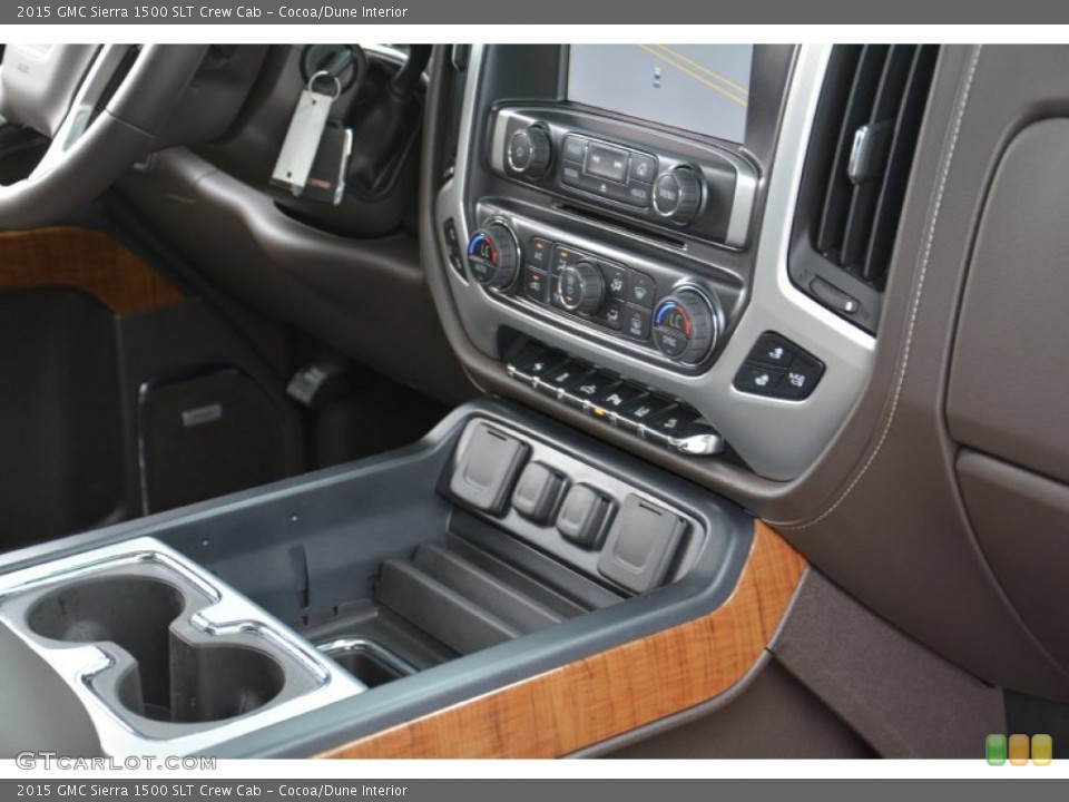 Cocoa/Dune Interior Controls for the 2015 GMC Sierra 1500 SLT Crew Cab #102881148