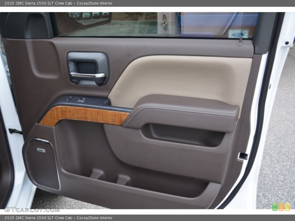 Cocoa/Dune Interior Door Panel for the 2015 GMC Sierra 1500 SLT Crew Cab #102881178