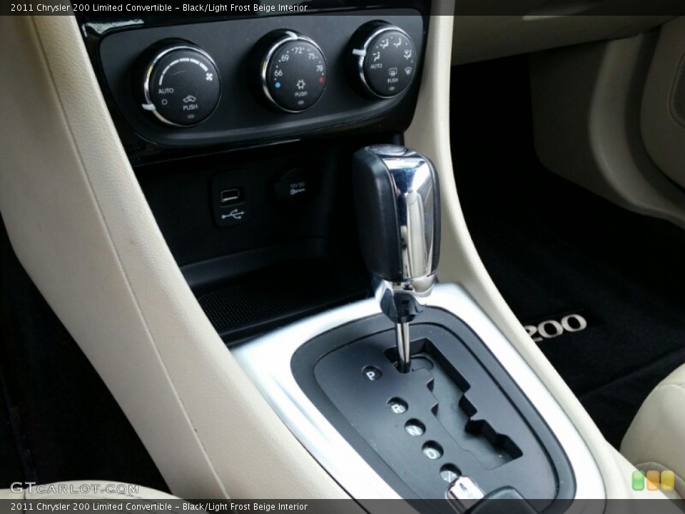Black/Light Frost Beige Interior Transmission for the 2011 Chrysler 200 Limited Convertible #102881430