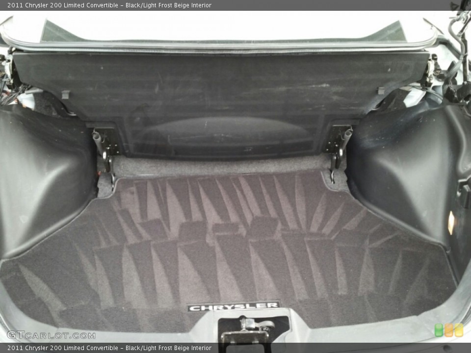 Black/Light Frost Beige Interior Trunk for the 2011 Chrysler 200 Limited Convertible #102881505