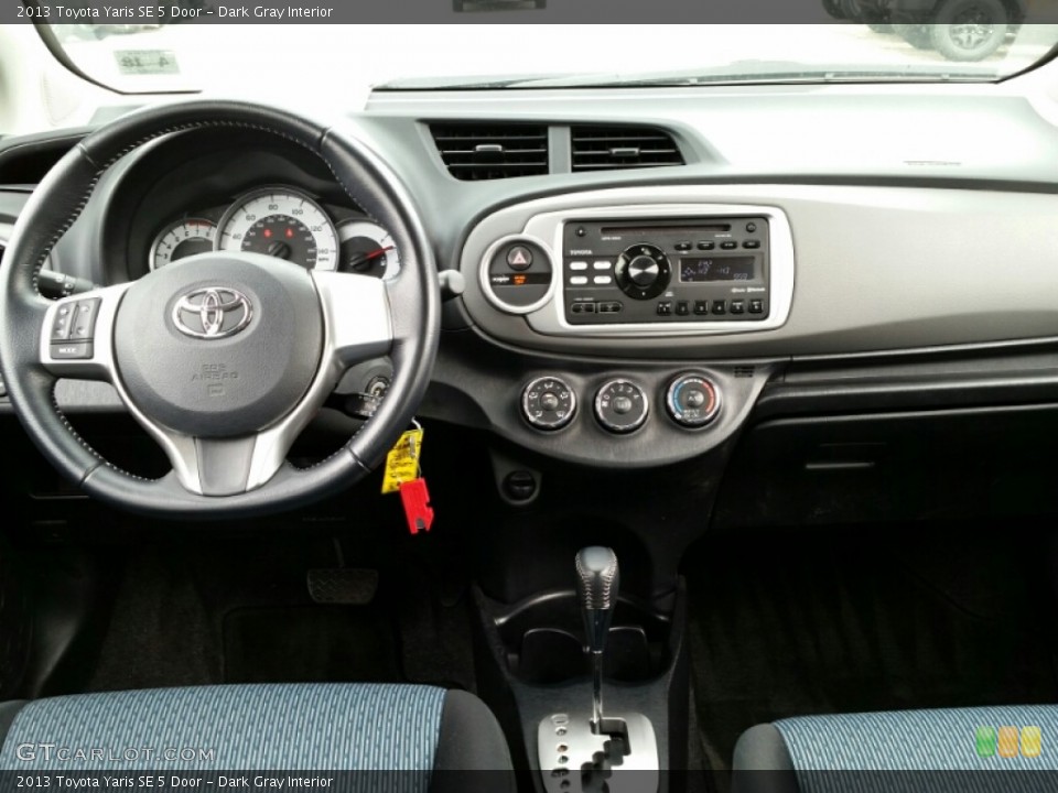 Dark Gray Interior Dashboard for the 2013 Toyota Yaris SE 5 Door #102881826
