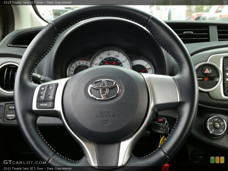 Dark Gray Interior Steering Wheel for the 2013 Toyota Yaris SE 5 Door #102881835