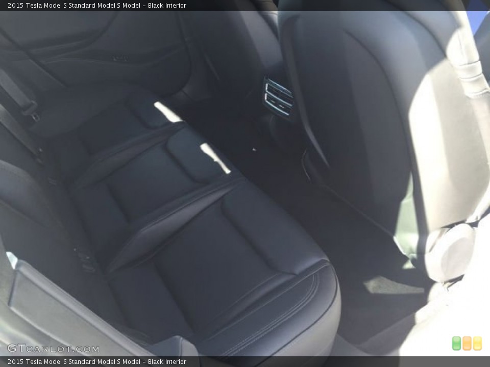 Black Interior Rear Seat for the 2015 Tesla Model S  #102885532