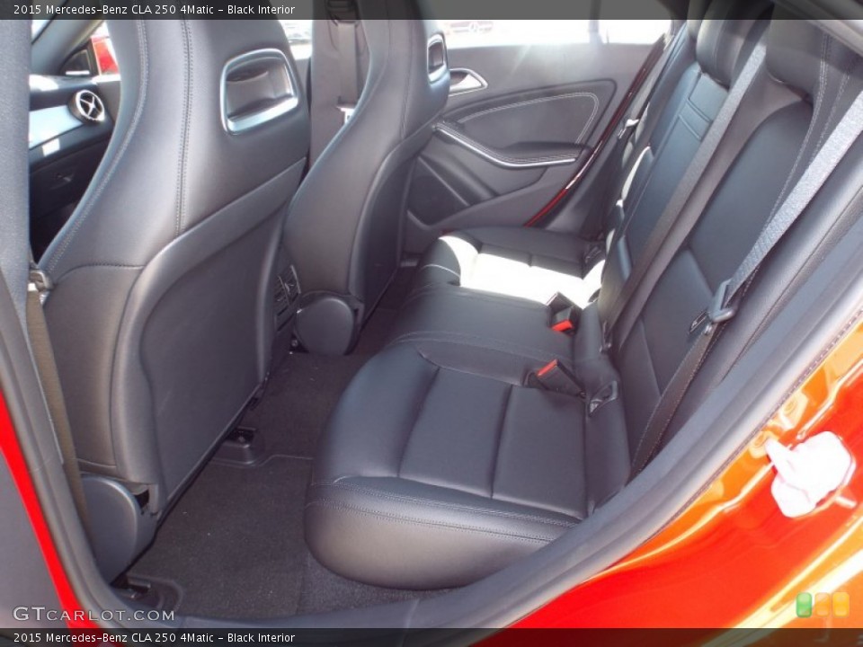 Black Interior Rear Seat for the 2015 Mercedes-Benz CLA 250 4Matic #102889144