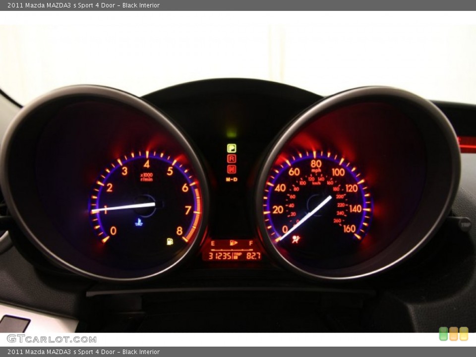 Black Interior Gauges for the 2011 Mazda MAZDA3 s Sport 4 Door #102891598