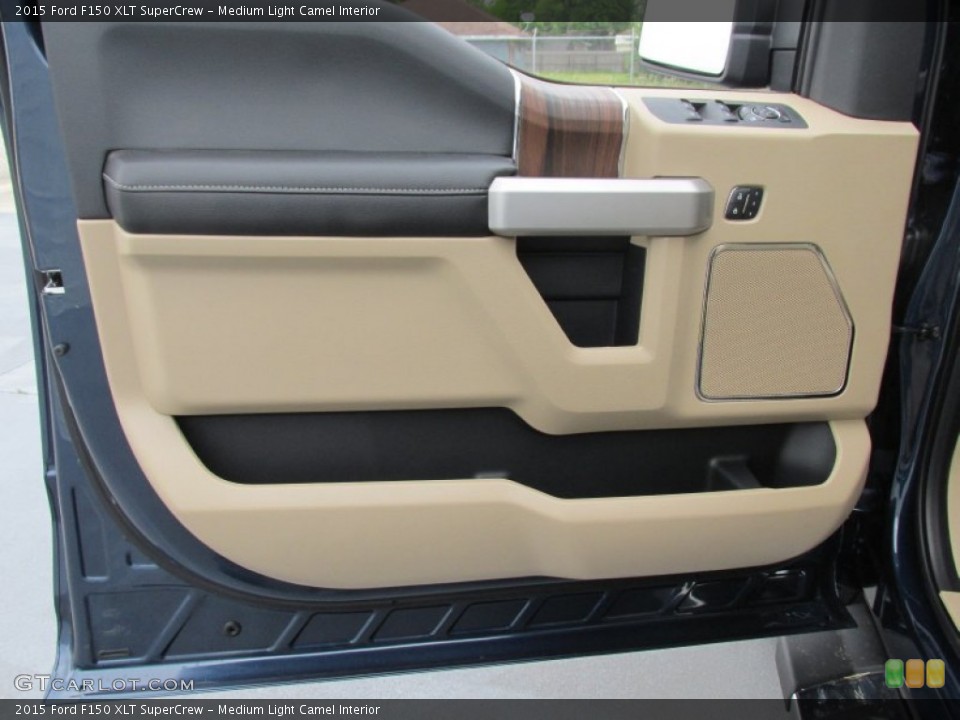 Medium Light Camel Interior Door Panel for the 2015 Ford F150 XLT SuperCrew #102893542