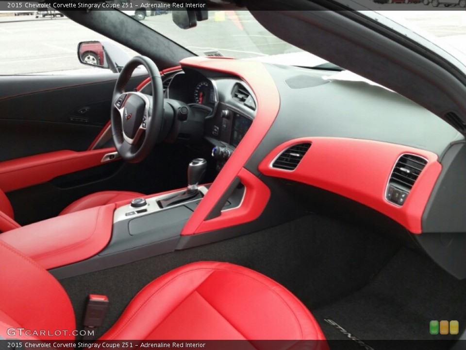 Adrenaline Red Interior Dashboard for the 2015 Chevrolet Corvette Stingray Coupe Z51 #102895063