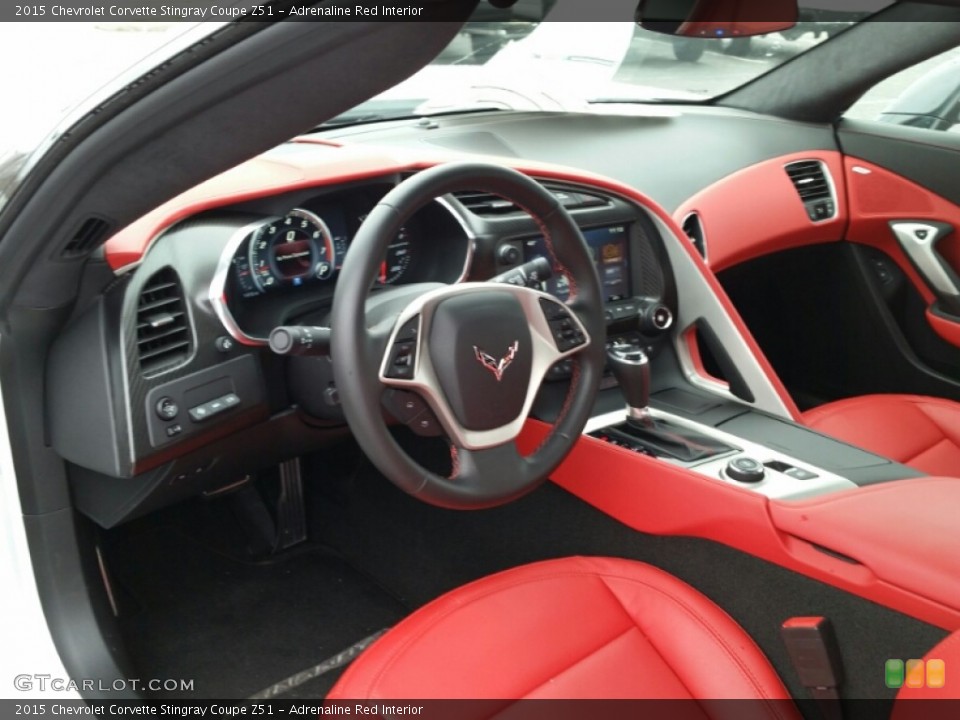 Adrenaline Red Interior Front Seat for the 2015 Chevrolet Corvette Stingray Coupe Z51 #102895243