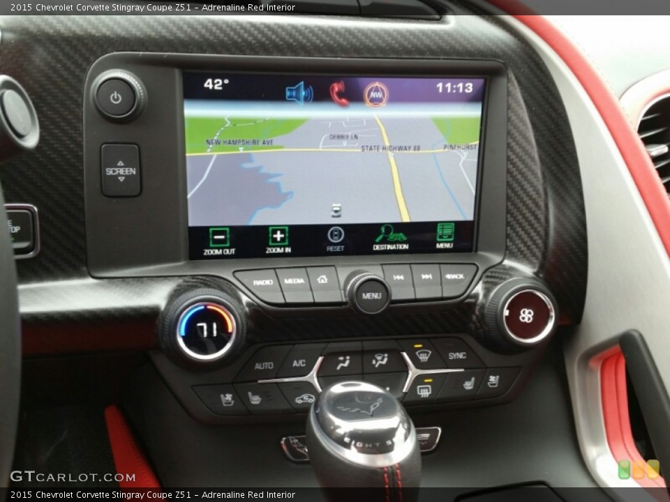 Adrenaline Red Interior Controls for the 2015 Chevrolet Corvette Stingray Coupe Z51 #102895459
