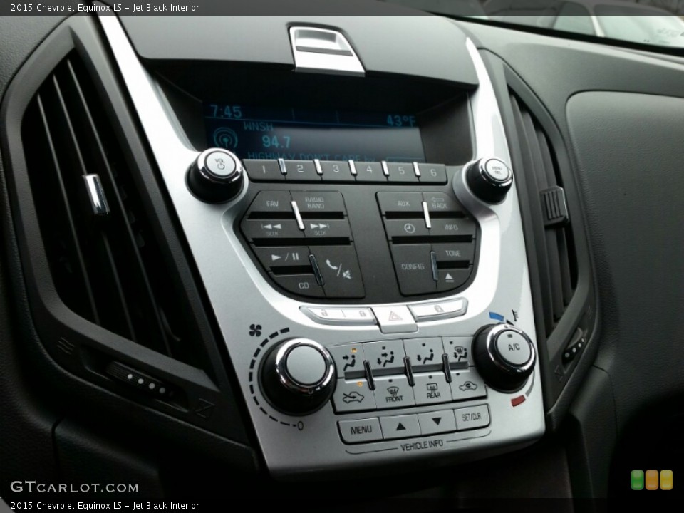Jet Black Interior Controls for the 2015 Chevrolet Equinox LS #102897304