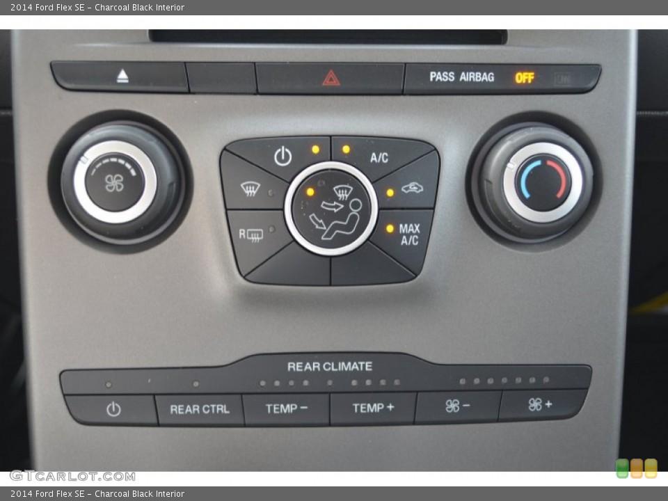 Charcoal Black Interior Controls for the 2014 Ford Flex SE #102898081