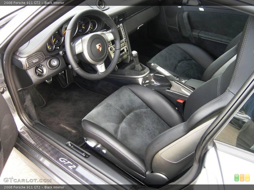 Black Interior Photo for the 2008 Porsche 911 GT2 #1028984