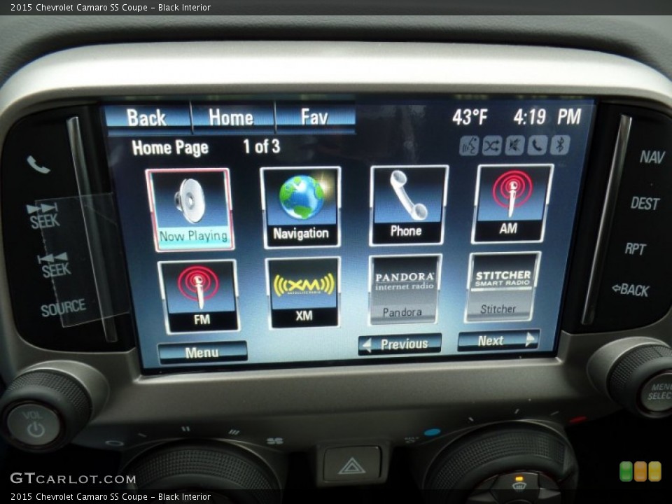 Black Interior Controls for the 2015 Chevrolet Camaro SS Coupe #102898453