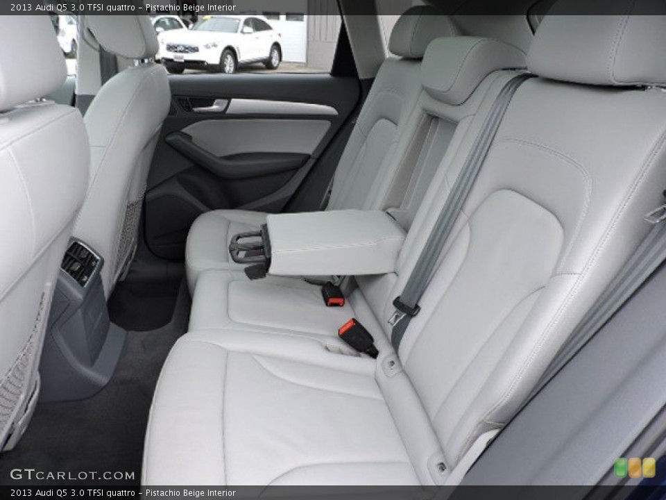 Pistachio Beige Interior Rear Seat for the 2013 Audi Q5 3.0 TFSI quattro #102906643