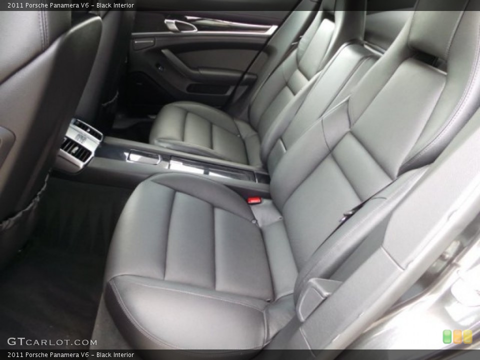 Black Interior Rear Seat for the 2011 Porsche Panamera V6 #102909361