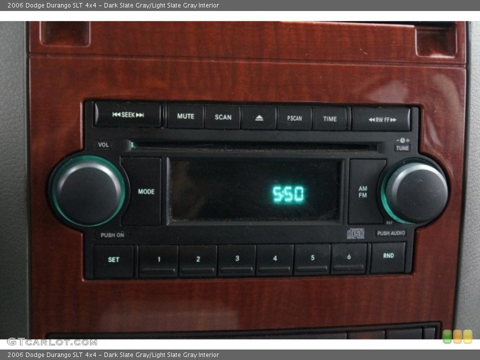 Dark Slate Gray/Light Slate Gray Interior Controls for the 2006 Dodge Durango SLT 4x4 #102910024