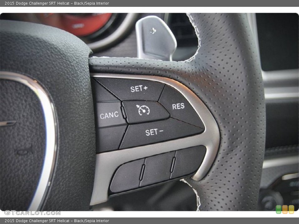 Black/Sepia Interior Controls for the 2015 Dodge Challenger SRT Hellcat #102911590