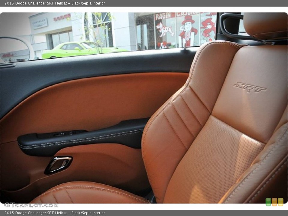 Black/Sepia 2015 Dodge Challenger Interiors