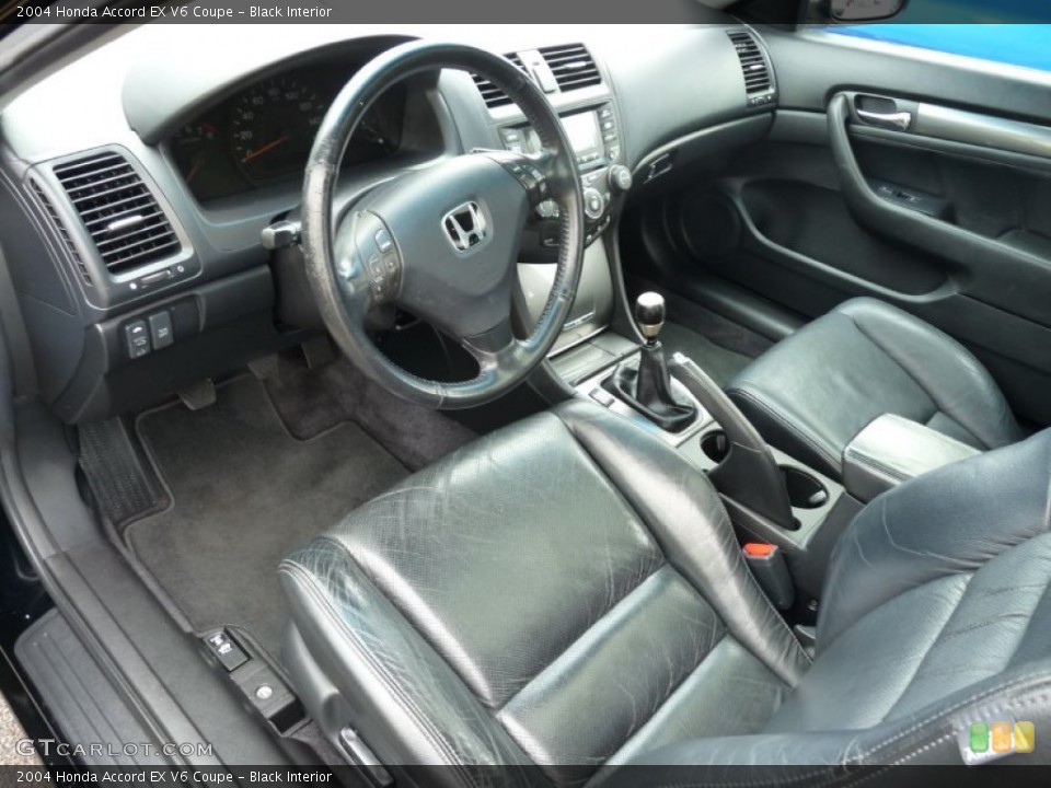 Black Interior Photo for the 2004 Honda Accord EX V6 Coupe #102913375