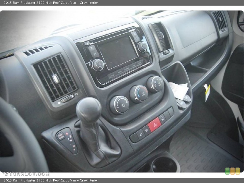 Gray Interior Controls for the 2015 Ram ProMaster 2500 High Roof Cargo Van #102915268