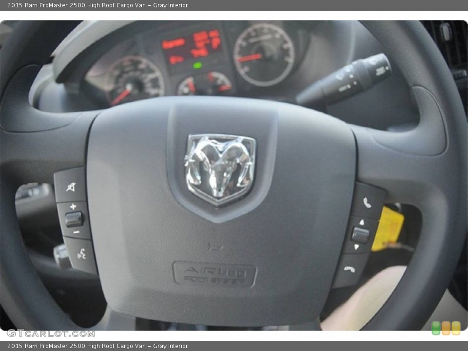 Gray Interior Steering Wheel for the 2015 Ram ProMaster 2500 High Roof Cargo Van #102915280