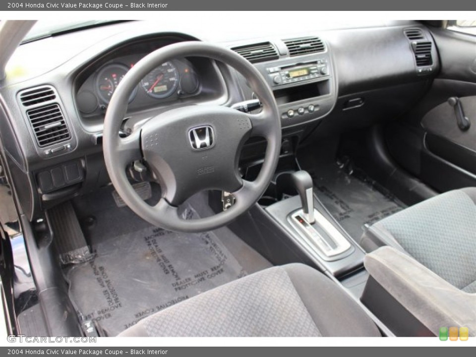 Black Interior Photo for the 2004 Honda Civic Value Package Coupe #102922195