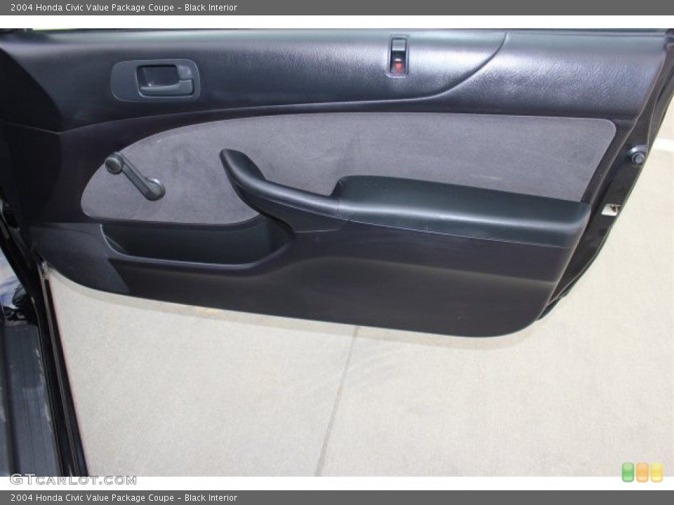 Black Interior Door Panel for the 2004 Honda Civic Value Package Coupe #102922234