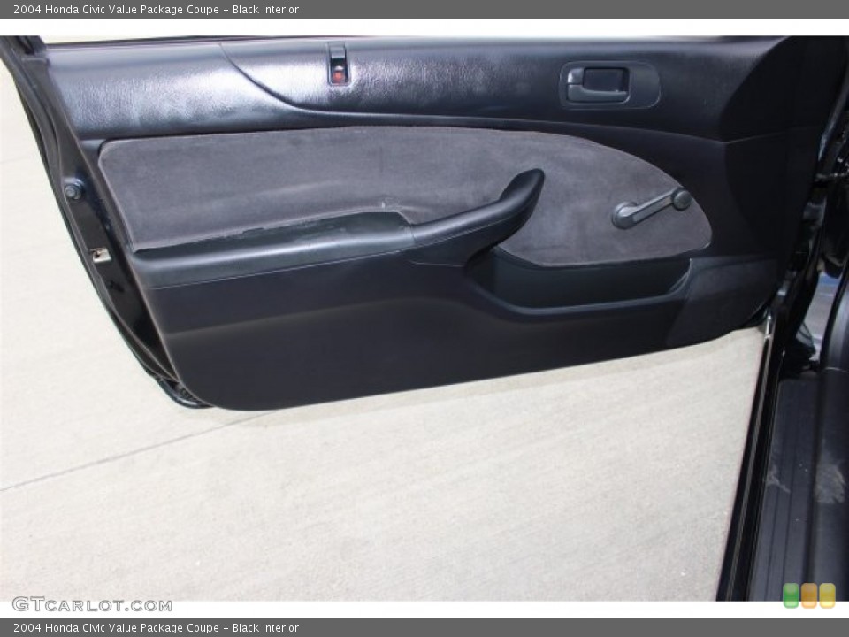 Black Interior Door Panel for the 2004 Honda Civic Value Package Coupe #102922240