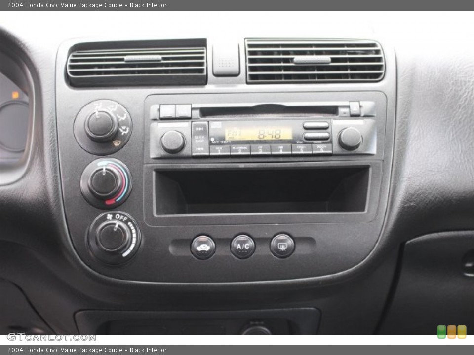 Black Interior Audio System for the 2004 Honda Civic Value Package Coupe #102922282