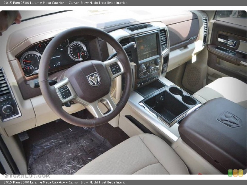 Canyon Brown/Light Frost Beige Interior Photo for the 2015 Ram 2500 Laramie Mega Cab 4x4 #102925046