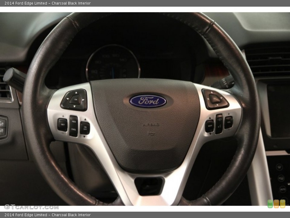 Charcoal Black Interior Steering Wheel for the 2014 Ford Edge Limited #102925268