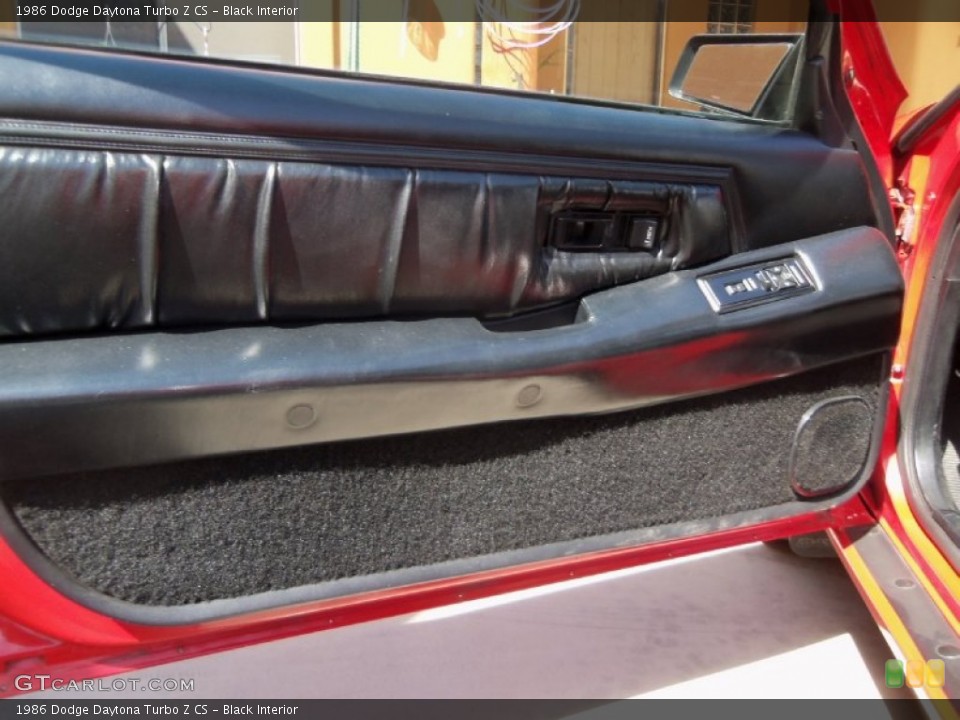 Black Interior Door Panel for the 1986 Dodge Daytona Turbo Z CS #102926750