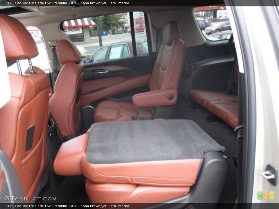 Kona Brown/Jet Black Interior Rear Seat for the 2015 Cadillac Escalade ESV Premium 4WD #102930230