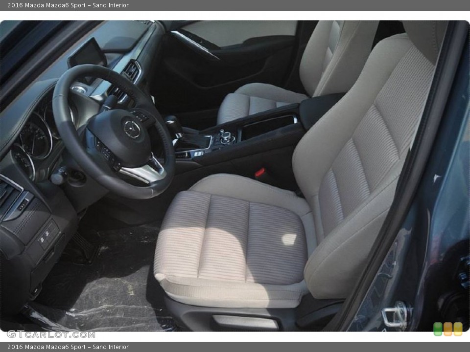 Sand Interior Front Seat for the 2016 Mazda Mazda6 Sport #102930338