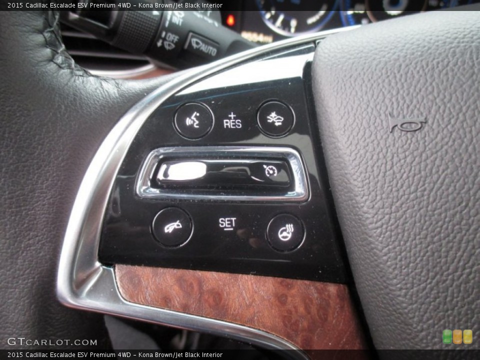 Kona Brown/Jet Black Interior Controls for the 2015 Cadillac Escalade ESV Premium 4WD #102930854