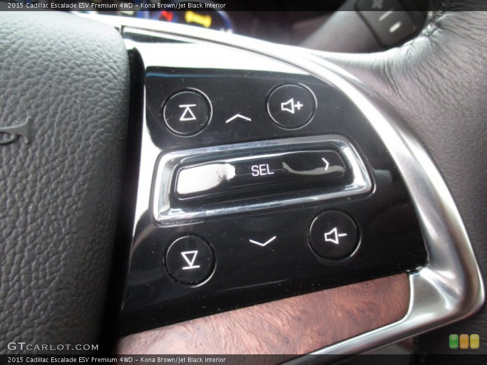 Kona Brown/Jet Black Interior Controls for the 2015 Cadillac Escalade ESV Premium 4WD #102930869