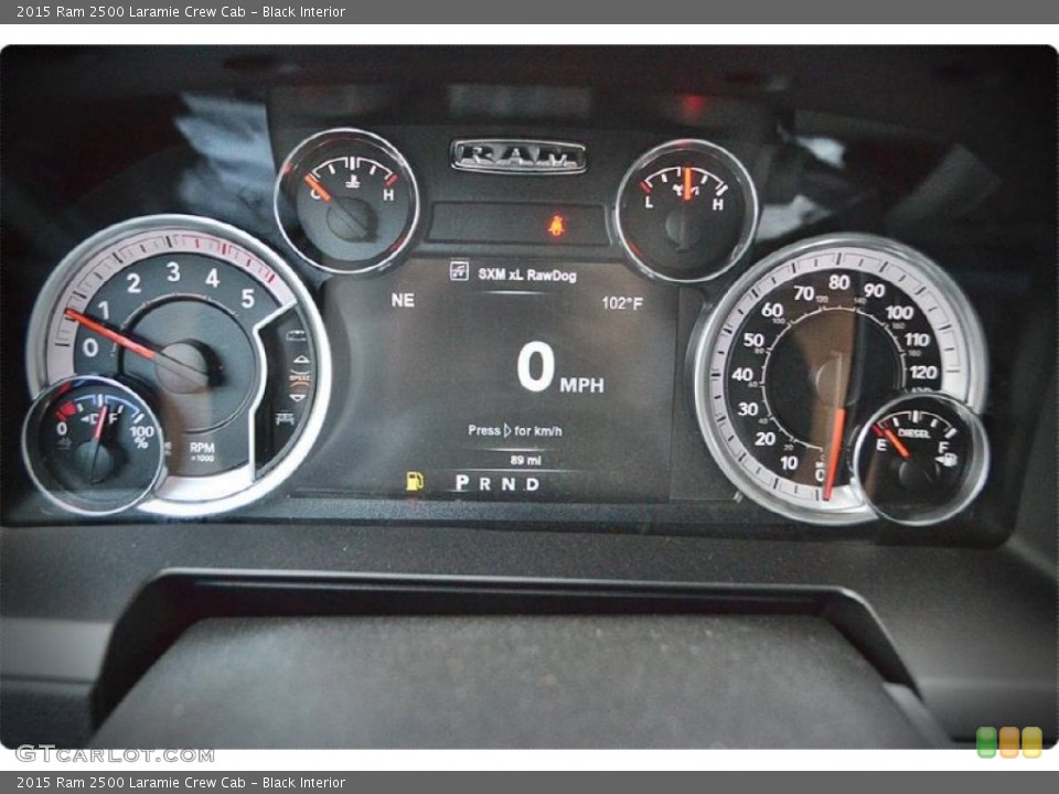Black Interior Gauges for the 2015 Ram 2500 Laramie Crew Cab #102931286