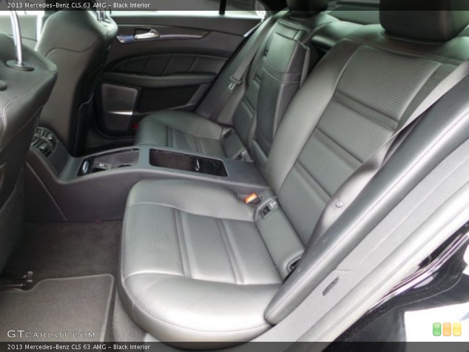 Black Interior Rear Seat for the 2013 Mercedes-Benz CLS 63 AMG #102932993