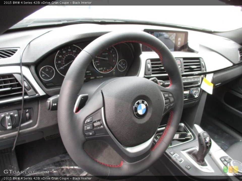 Black Interior Steering Wheel for the 2015 BMW 4 Series 428i xDrive Gran Coupe #102937028