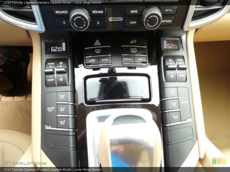 Luxor Beige Interior Controls for the 2016 Porsche Cayenne  #102940172