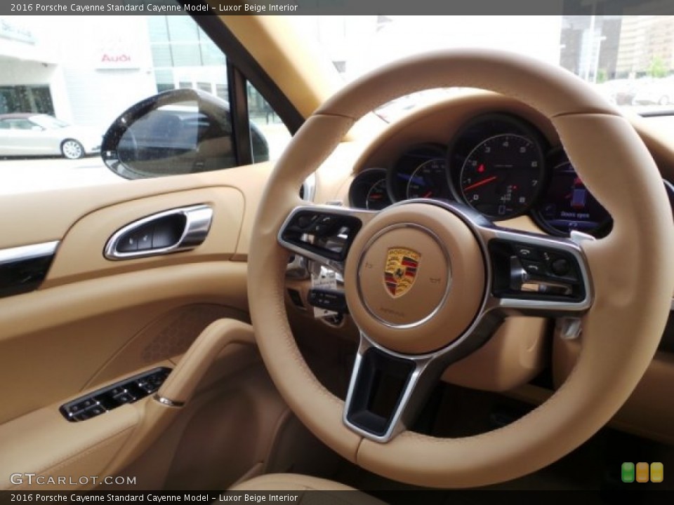 Luxor Beige Interior Steering Wheel for the 2016 Porsche Cayenne  #102940289