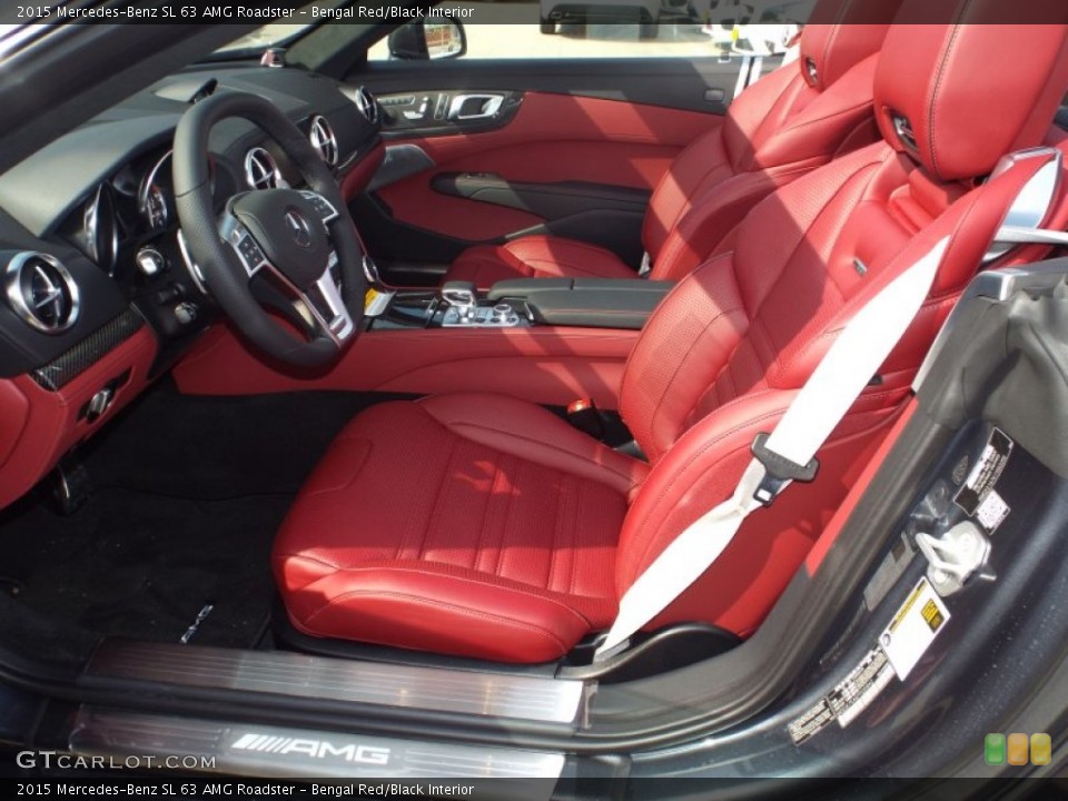 Bengal Red/Black Interior Front Seat for the 2015 Mercedes-Benz SL 63 AMG Roadster #102943403