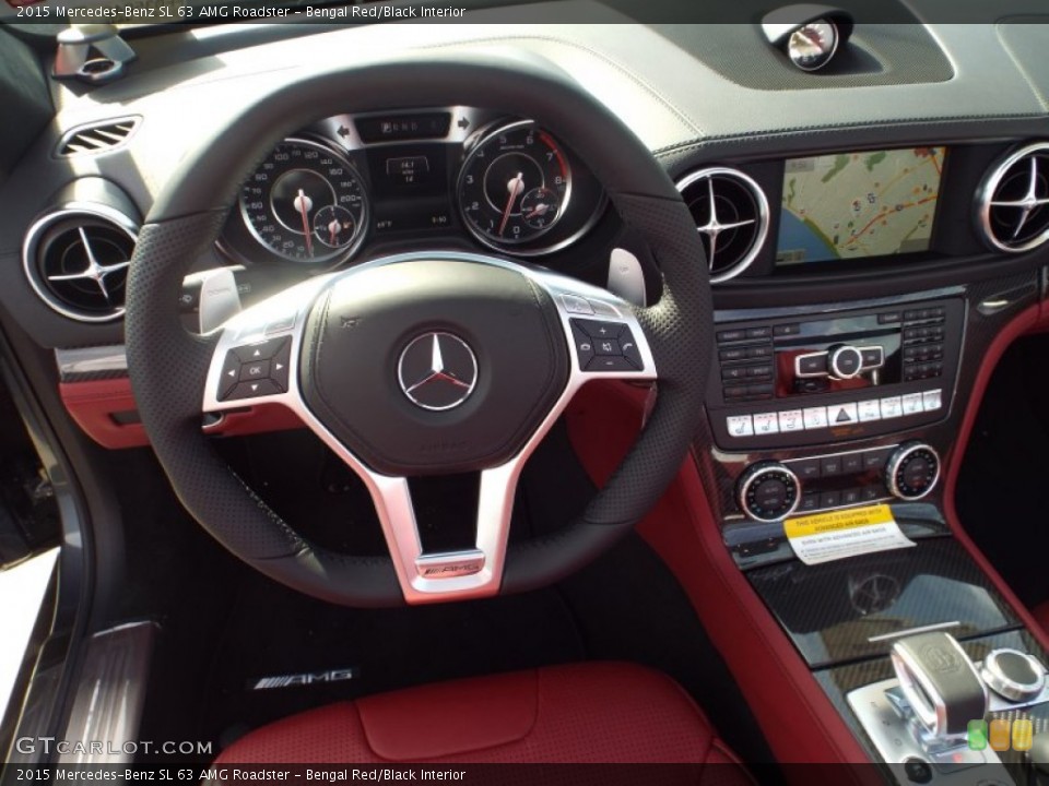 Bengal Red/Black Interior Dashboard for the 2015 Mercedes-Benz SL 63 AMG Roadster #102943445