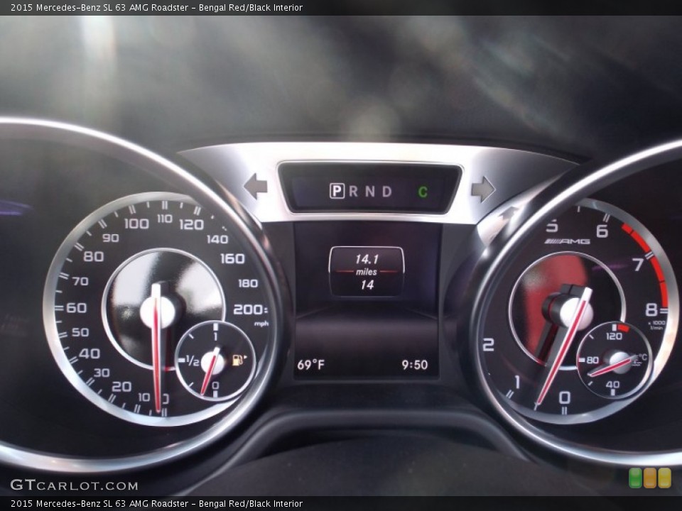 Bengal Red/Black Interior Gauges for the 2015 Mercedes-Benz SL 63 AMG Roadster #102943463