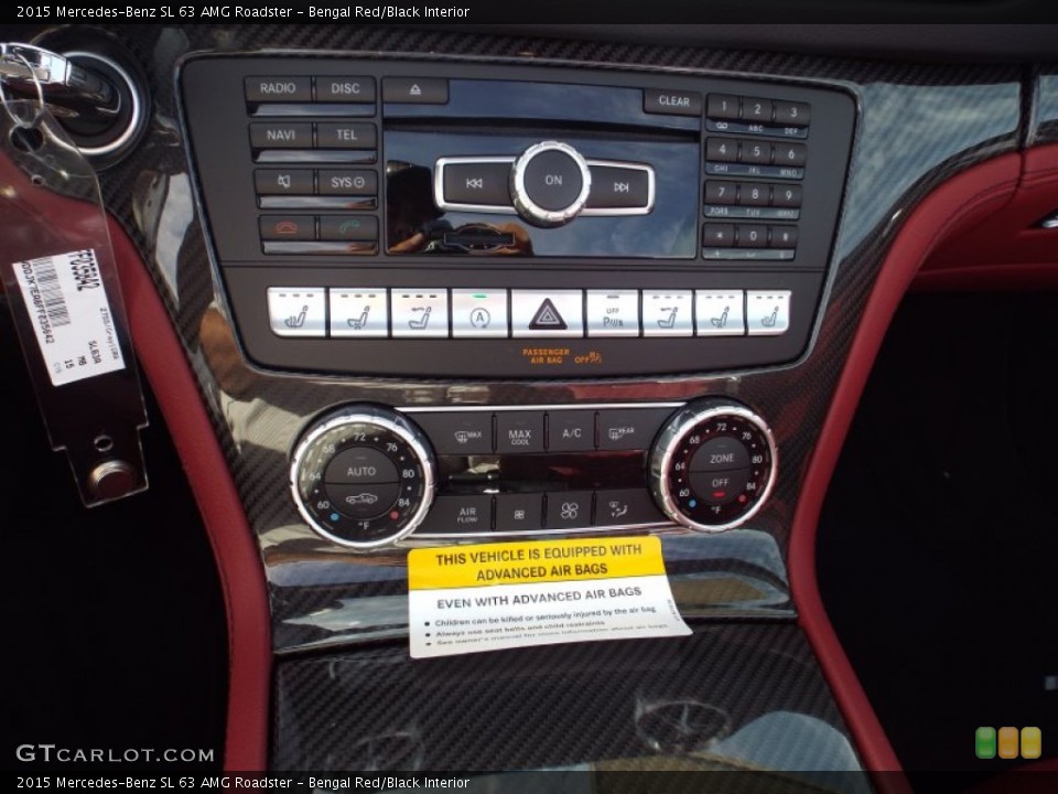 Bengal Red/Black Interior Controls for the 2015 Mercedes-Benz SL 63 AMG Roadster #102943514