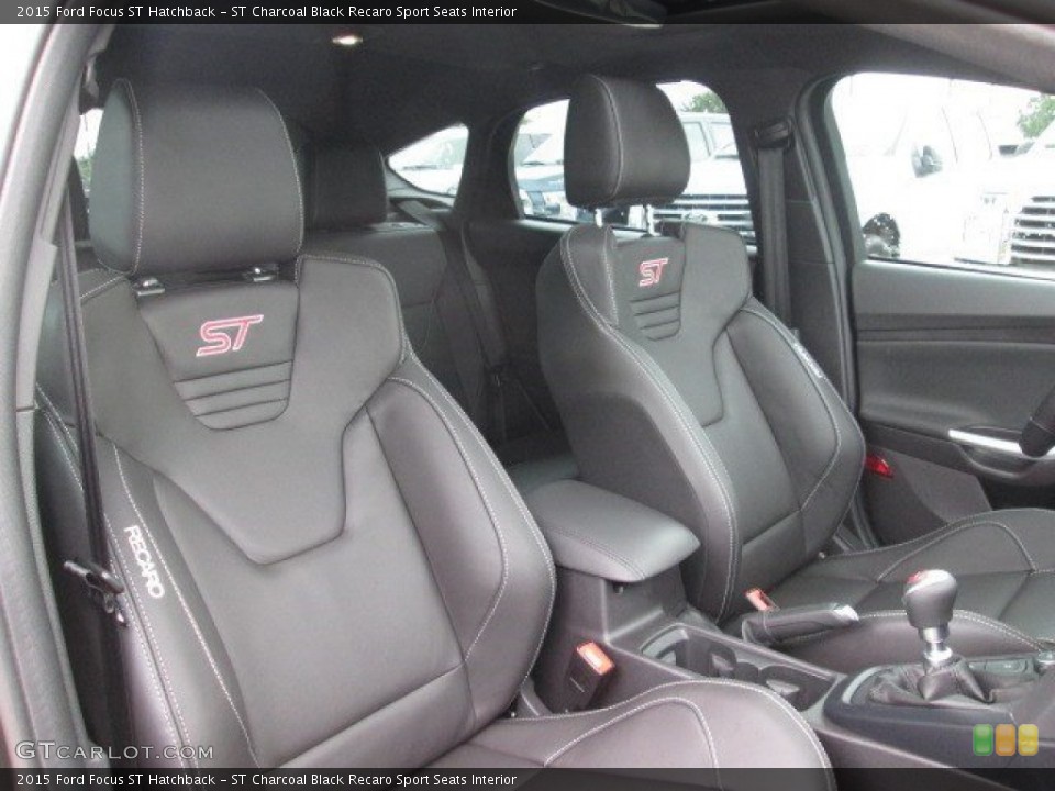 ST Charcoal Black Recaro Sport Seats 2015 Ford Focus Interiors