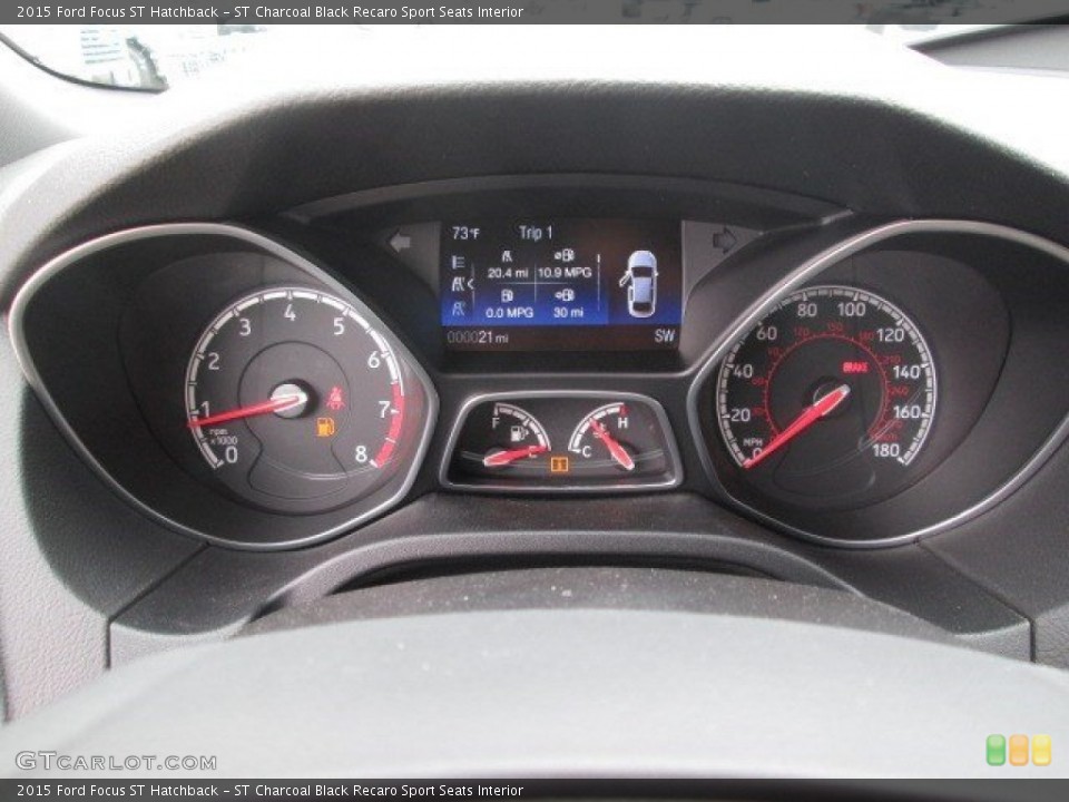 ST Charcoal Black Recaro Sport Seats Interior Gauges for the 2015 Ford Focus ST Hatchback #102943802