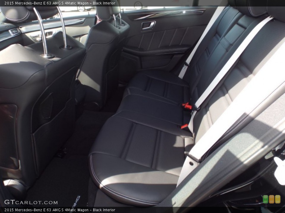 Black Interior Rear Seat for the 2015 Mercedes-Benz E 63 AMG S 4Matic Wagon #102943949