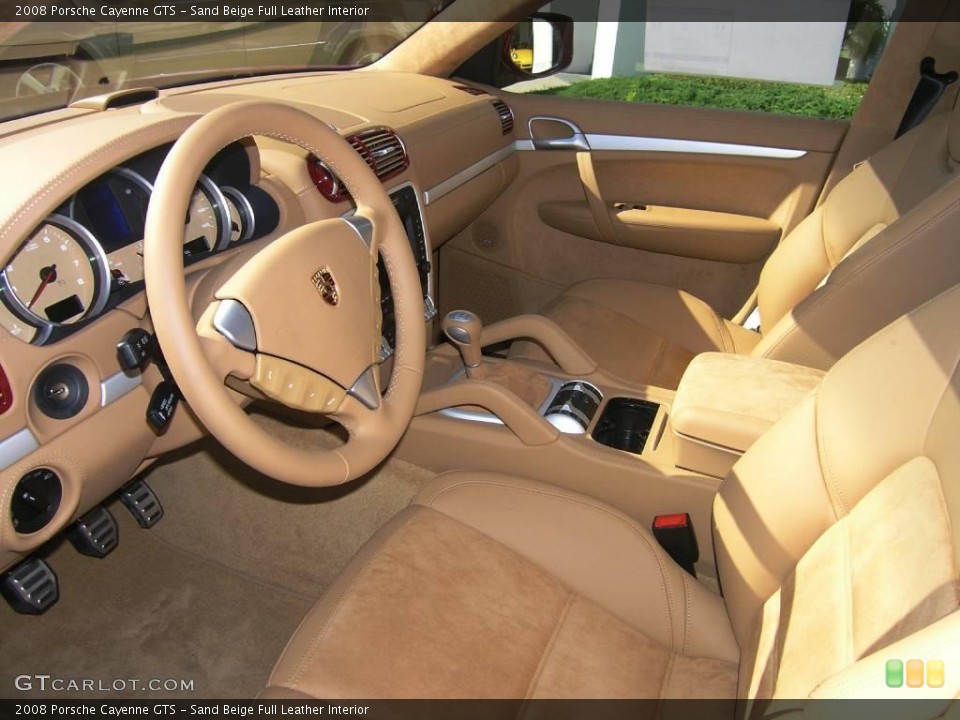 Sand Beige Full Leather Interior Photo for the 2008 Porsche Cayenne GTS #1029462