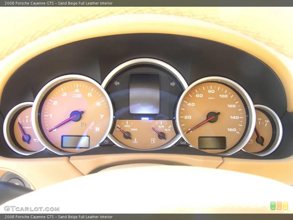 Sand Beige Full Leather Interior Gauges for the 2008 Porsche Cayenne GTS #1029482